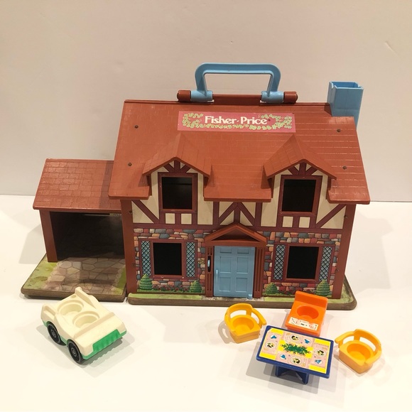 FisherPrice Toys Vintage Fisher Price Little People House Car
